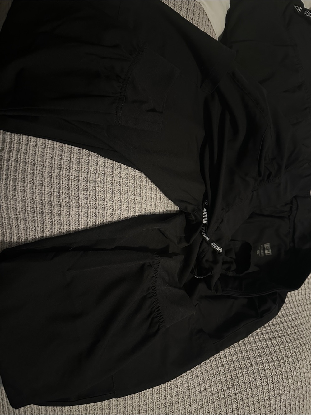 Med Couture Black Elastic Waist Drawstring Pants - Picture 4 of 4